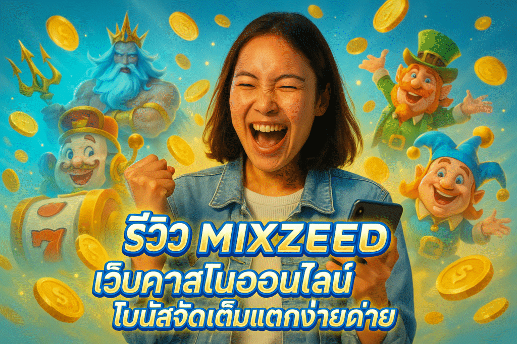 รีวิว MIXZEED คาสิโนออนไลน์ โบนัสจัดเต็มแตกง่าย