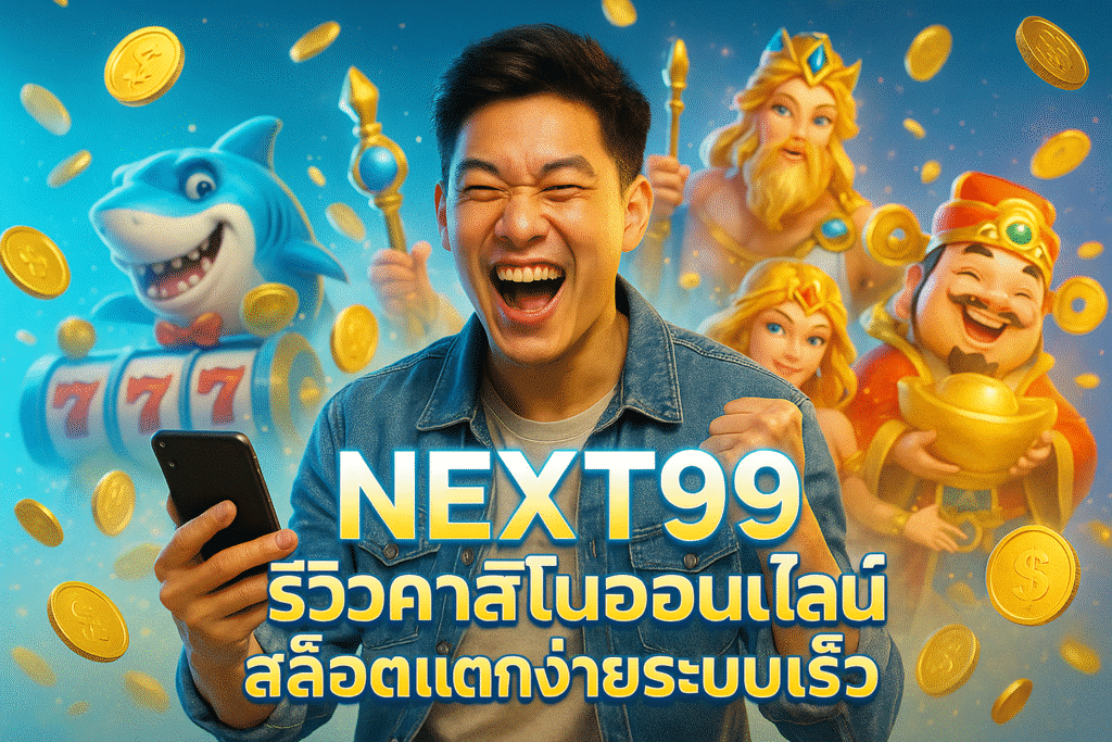 NEXT99 รีวิวคาสิโนออนไลน์ สล็อตแตกง่ายระบบเร็ว